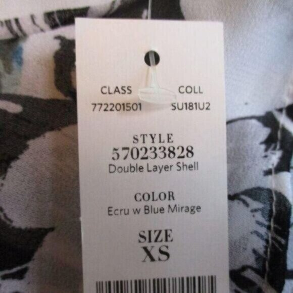 White House Black Market Double Layer Shell Top XS NWT - Picture 6 of 6